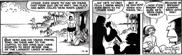 Alley Oop on Monday December 18, 1972 Comic Strip