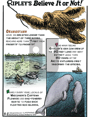 Ripley's Believe It or Not - Saturday March 2, 2024 Comic Strip