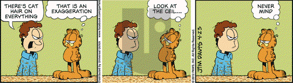 Garfield on Monday April 23, 2012 Comic Strip