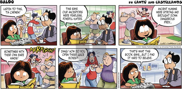 Baldo on Sunday March 25, 2007 Comic Strip