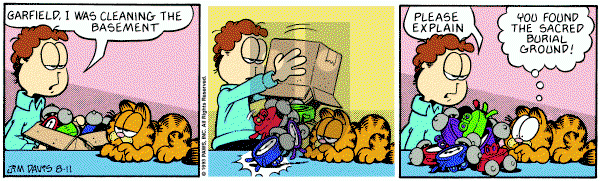 Garfield on Wednesday August 11, 1993 Comic Strip