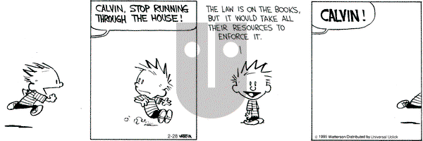 Calvin and Hobbes on Saturday February 28, 2015 Comic Strip