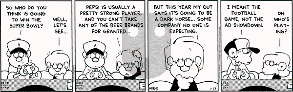 FoxTrot on Saturday January 24, 2004 Comic Strip