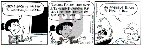 Soup to Nutz - Old on Wednesday January 10, 2007 Comic Strip