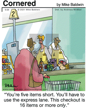 Cornered on Tuesday September 28, 2021 Comic Strip