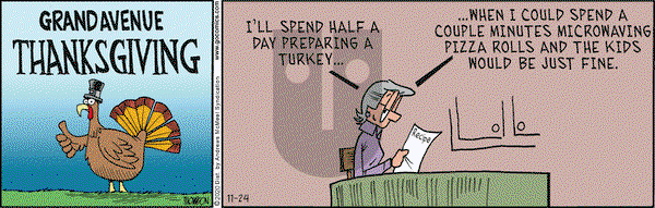 Grand Avenue on Tuesday November 24, 2020 Comic Strip