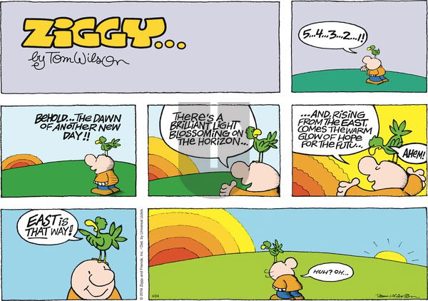 Ziggy on Sunday April 24, 2016 Comic Strip