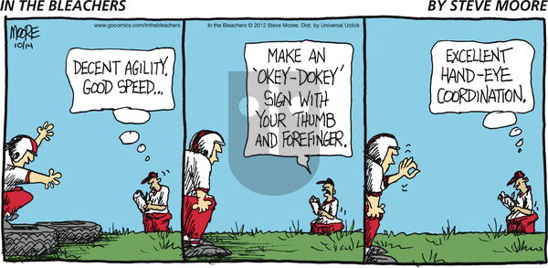 In the Bleachers on Sunday October 14, 2012 Comic Strip