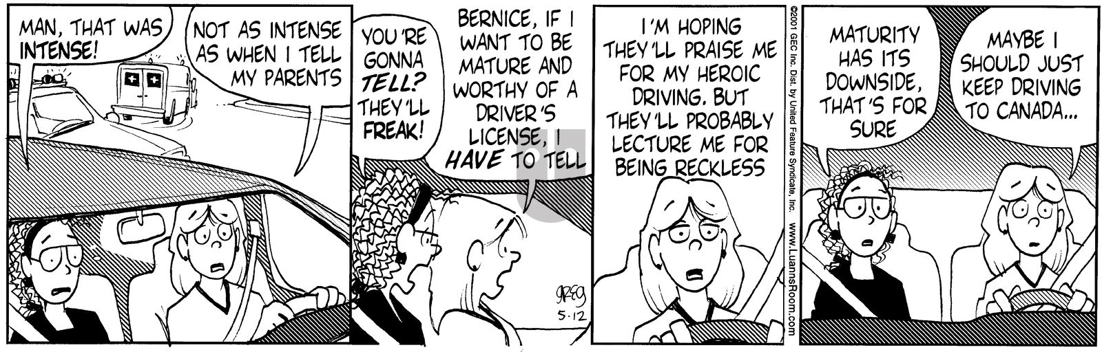 Luann - Saturday May 12, 2001 Comic Strip