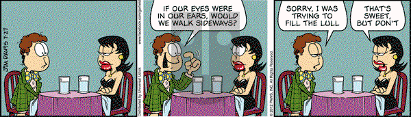 Garfield on Friday July 27, 2012 Comic Strip