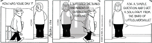 The Born Loser on Monday January 29, 2001 Comic Strip