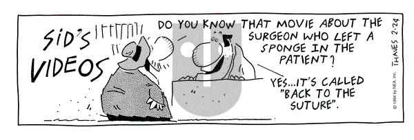 Frank and Ernest on Thursday February 24, 1994 Comic Strip