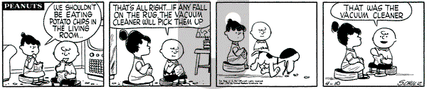Peanuts on Wednesday April 10, 1957 Comic Strip