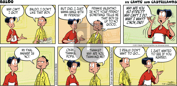 Baldo on Sunday July 31, 2011 Comic Strip