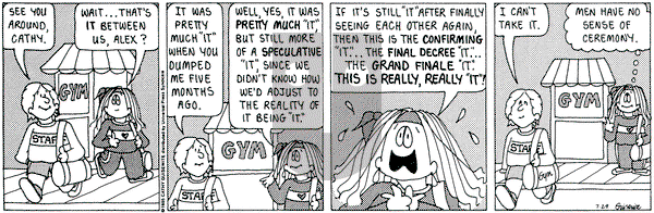 Cathy Classics on Saturday July 29, 1995 Comic Strip