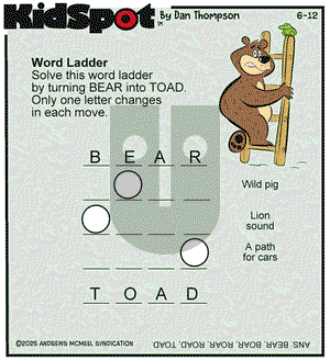 KidSpot on Thursday June 12, 2025 Comic Strip