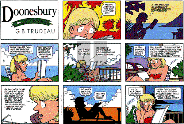 Doonesbury on Sunday January 23, 1994 Comic Strip