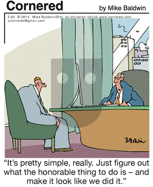 Cornered on Monday July 21, 2014 Comic Strip