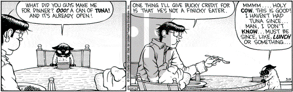 Get Fuzzy on Thursday March 9, 2000 Comic Strip