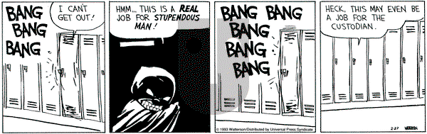 Calvin and Hobbes on Saturday February 27, 1993 Comic Strip