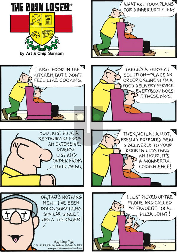 The Born Loser on Sunday September 14, 2025 Comic Strip