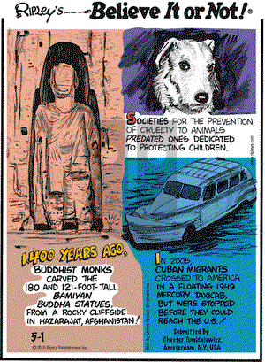 Ripley's Believe It or Not on Saturday May 1, 2010 Comic Strip