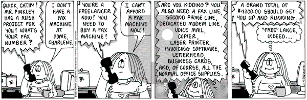 Cathy Classics on Friday July 4, 1997 Comic Strip