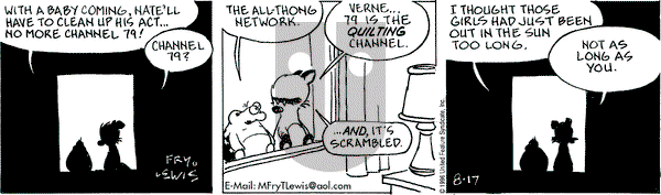 Over the Hedge on Saturday August 17, 1996 Comic Strip