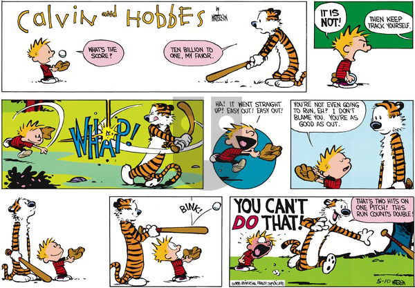 Calvin and Hobbes - Sunday June 19, 1988 Comic Strip