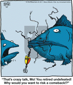 In the Bleachers on Wednesday September 7, 2011 Comic Strip