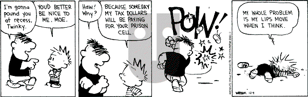 Calvin and Hobbes - Thursday December 9, 1993 Comic Strip