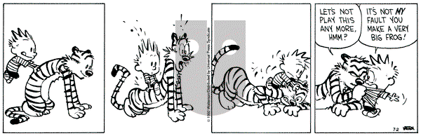 Calvin and Hobbes on Thursday July 2, 1992 Comic Strip