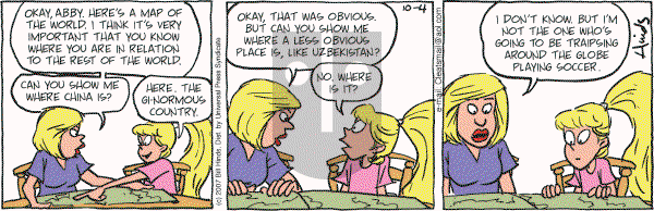 Cleats - Thursday October 4, 2007 Comic Strip