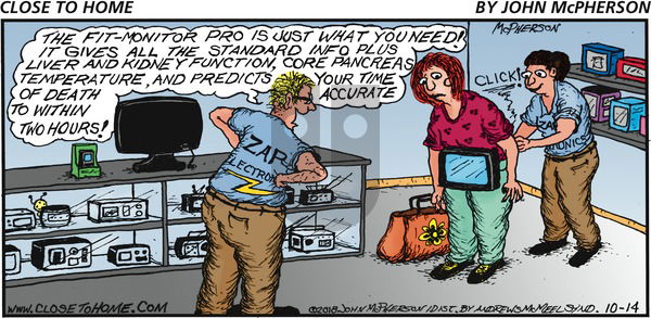 Close to Home on Sunday October 14, 2018 Comic Strip