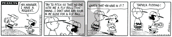 Peanuts on Wednesday April 13, 1966 Comic Strip