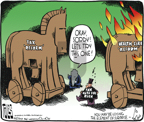 Tom Toles on Tuesday August 8, 2017 Comic Strip