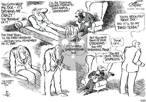 Pat Oliphant on Wednesday April 23, 2008 Comic Strip