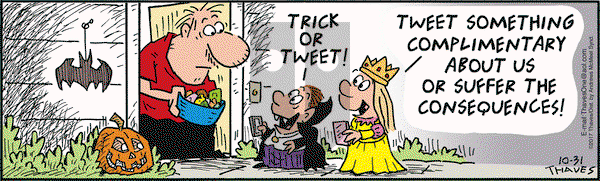 Frank and Ernest on Tuesday October 31, 2017 Comic Strip