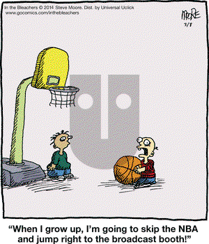 In the Bleachers on Saturday March 8, 2014 Comic Strip