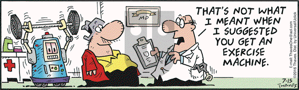 Frank and Ernest on Friday July 15, 2016 Comic Strip