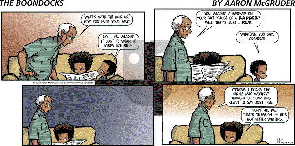 The Boondocks on Sunday April 4, 2010 Comic Strip