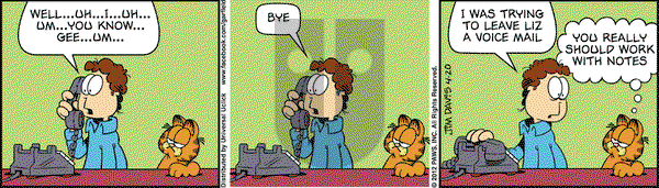 Garfield on Friday April 20, 2012 Comic Strip
