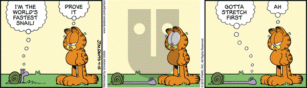 Garfield on Wednesday April 15, 2015 Comic Strip