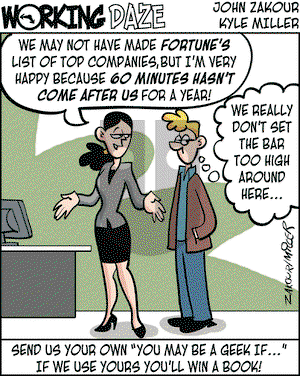 Working Daze on Monday March 3, 2008 Comic Strip