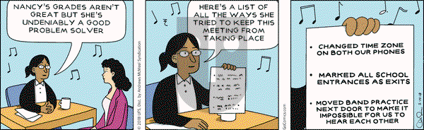 Nancy on Monday May 14, 2018 Comic Strip