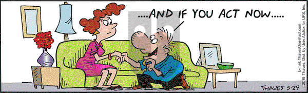 Frank and Ernest on Friday May 29, 2015 Comic Strip