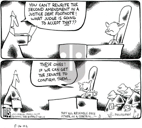 Tom Toles on Thursday May 16, 2002 Comic Strip