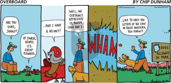 Overboard on Sunday August 25, 2013 Comic Strip