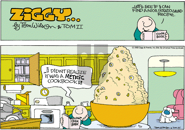 Ziggy - Sunday March 10, 2002 Comic Strip