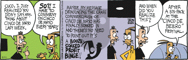 La Cucaracha on Tuesday May 11, 2004 Comic Strip